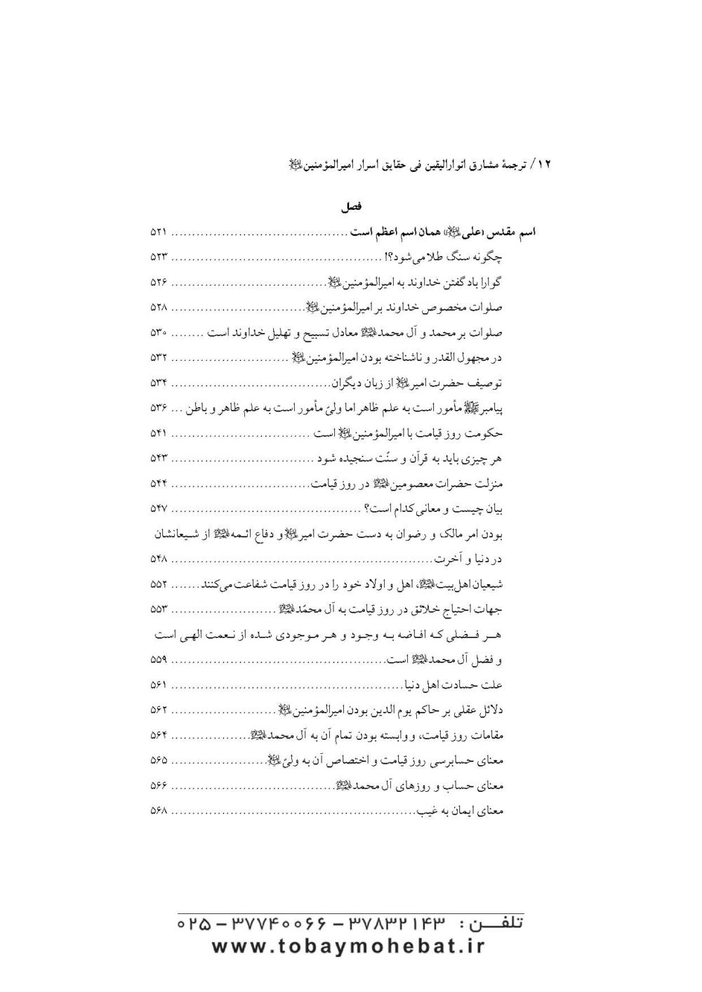 ترجمه مشارق انوارالیقین فی حقائق اسرار امیرالمومنین علی علیه السلام - Image 9