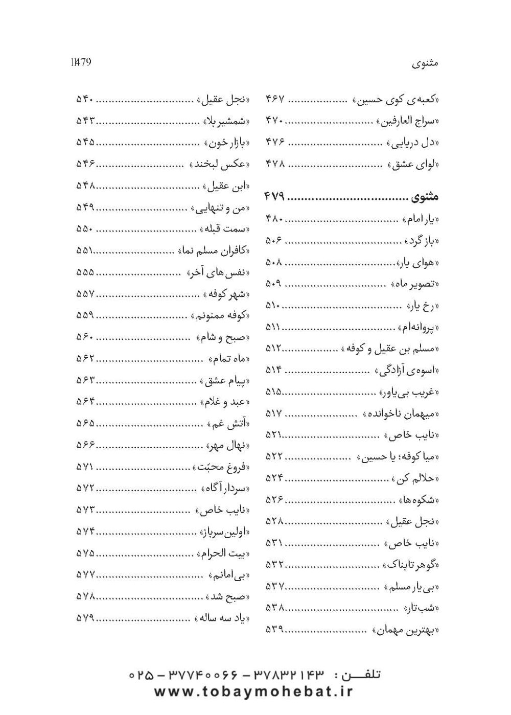 مسلم بن عقیل و فرزندانش علیه السلام (در آینه شعر فارسی) - Image 8