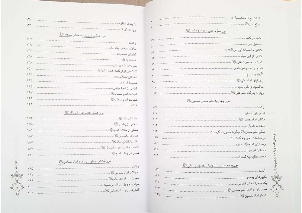 ترجمه کتاب انوارالبهیة زندگی نامه چهارده معصوم علیهم السلام - Image 3