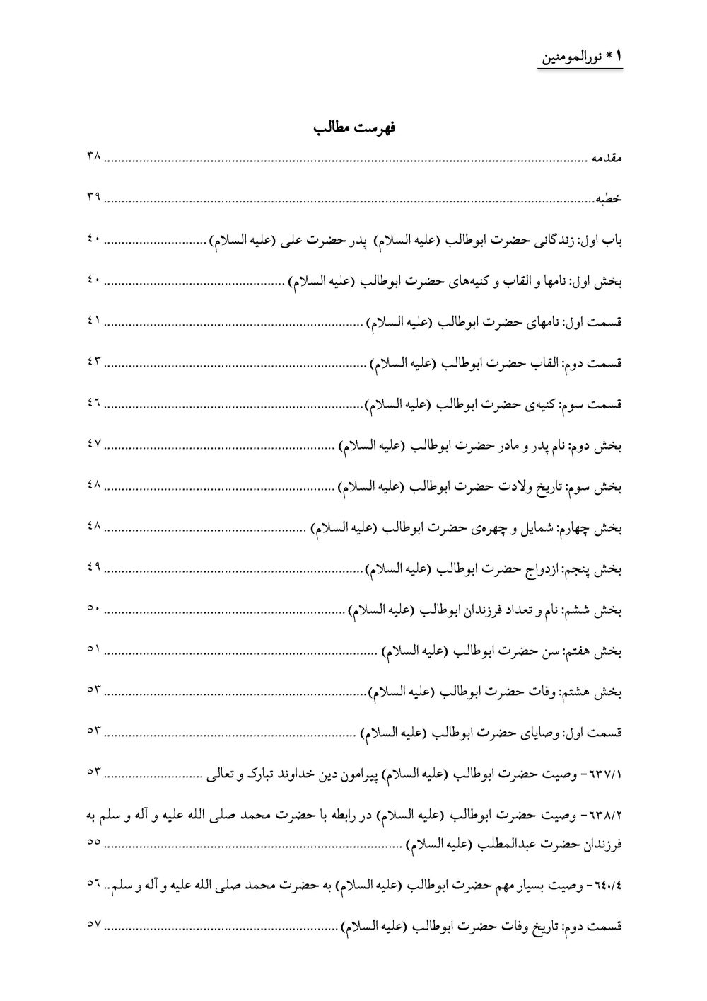 نورالمومنین : زندگانی و فضائل و اثبات ایمان حضرت ابوطالب علیهالسلام - Image 2